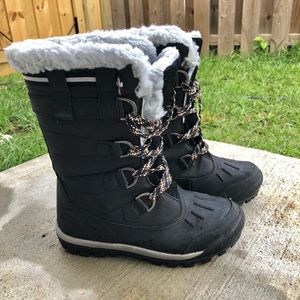 Bear paw black snow boots